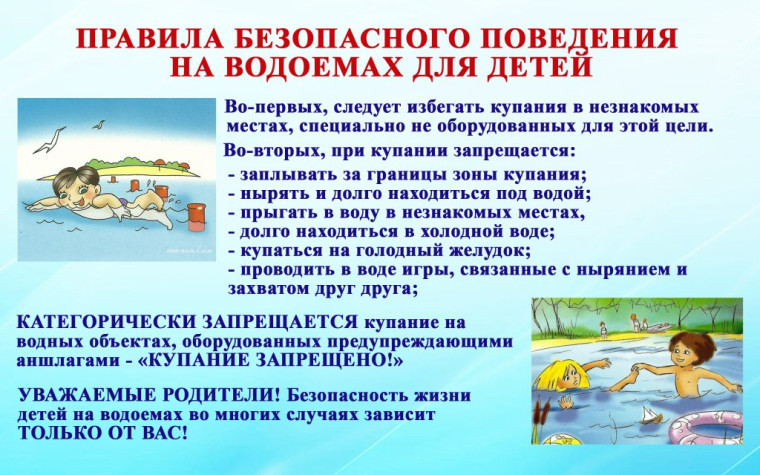 Безопасность на водоемах в летний период.